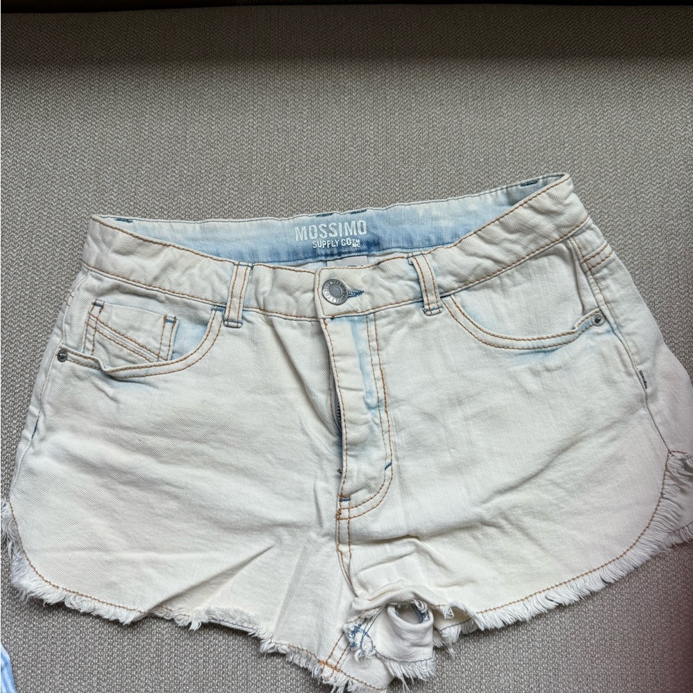 Denim micro shorts